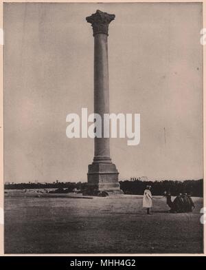 La colonne de Pompée, Alexandria, Egypte Banque D'Images