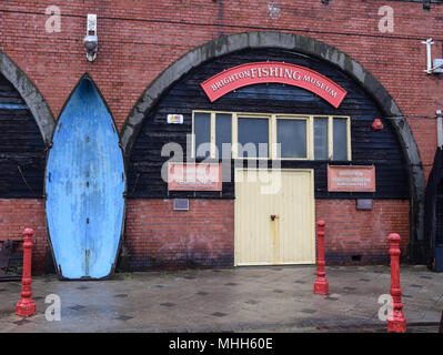 Brighton, Royaume-Uni - 28 mars 2018 : l'entrée de musée de la pêche de Brighton sur le front de mer Banque D'Images