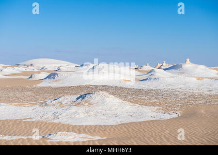 Le Parc National du Désert Blanc Surface en Egypte Banque D'Images