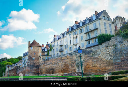 L'ancienne muraille gallo-romaine dans un le mans Banque D'Images