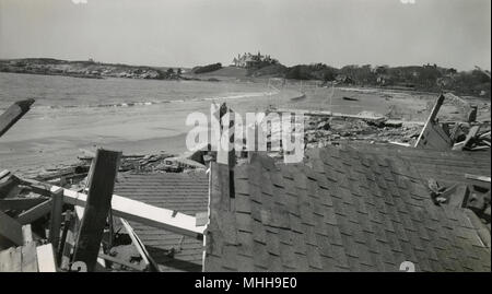 Meubles anciens De septembre ou octobre 1938 photographie, la destruction du 21 septembre, 1938 Grande Nouvelle Angleterre l'ouragan dans ou près de Newport, Rhode Island. SOURCE : tirage photographique original. Banque D'Images