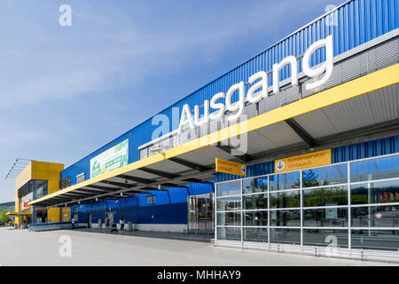 Magasin IKEA à Siegen, en Allemagne. Fondée en Suède en 1943, IKEA a été le plus grand détaillant de meubles depuis au moins 2008. Banque D'Images