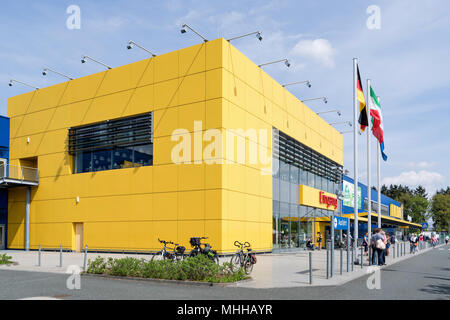 Magasin IKEA à Siegen, en Allemagne. Fondée en Suède en 1943, IKEA a été le plus grand détaillant de meubles depuis au moins 2008. Banque D'Images