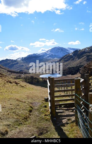 Depuis le sommet de la proue est tombé, Lake district Banque D'Images