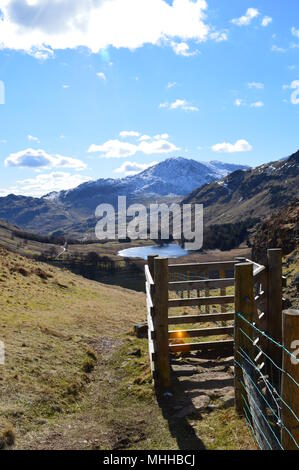 Depuis le sommet de la proue est tombé, Lake district Banque D'Images