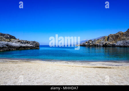 Skinaria plage près de Plakias en Crète du sud, Grèce Banque D'Images