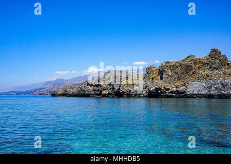 Skinaria plage près de Plakias en Crète du sud, Grèce Banque D'Images