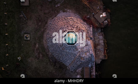 Phare de lumière principale Buffalo tir de Drone Banque D'Images