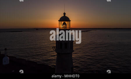 Phare de lumière principale Buffalo tir de Drone Banque D'Images