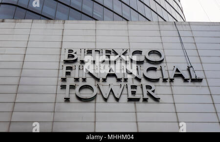La Bitexco Financial Tower, un gratte-ciel moderne dans District 1, Ho Chi Minh City, Vietnam. Banque D'Images