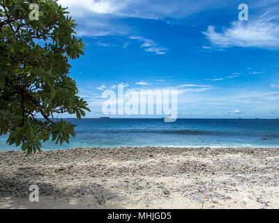 Les îles tropicales de Truk dans le Pacifique Sud Banque D'Images