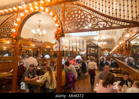 Zaharakos bar laitier à l'ancienne Columbus Indiana Banque D'Images