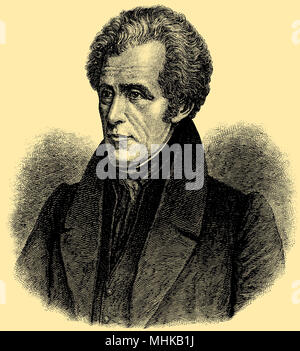 Andrew Jackson (né le 15 mars 1767, est décédé le 8 juin 1845), Banque D'Images