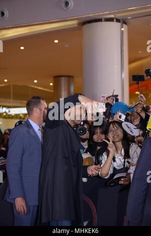 Séoul, Corée. 01 mai, 2018. Ryan Reynolds fait la promotion de 'Deadpool' 2 à Lotte World Mall à Séoul, Corée, le 1er mai, 2018.(La Chine et la Corée à l'homme) Credit : TopPhoto/Alamy Live News Banque D'Images