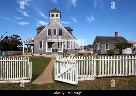 NC01635-00...CAROLINE DU NORD - États-Unis Chicamacomico Historique Station de Sauvetage dans les Outer Banks de Rodanthe, Cape Hatteras National Seashore. Banque D'Images