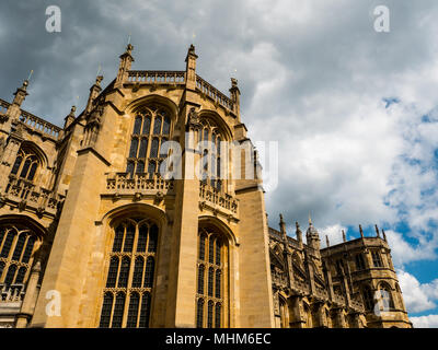 La Chapelle St Georges, (lieu de Mariage Royal 2018), le château de Windsor, Windsor, Berkshire, Angleterre Banque D'Images