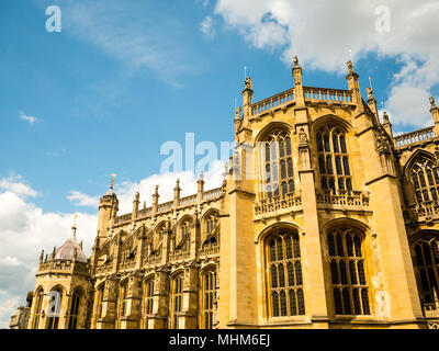 La Chapelle St Georges, (lieu de Mariage Royal 2018), le château de Windsor, Windsor, Berkshire, Angleterre, RU, FR. Banque D'Images