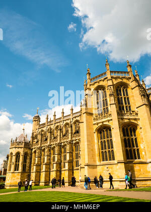 La Chapelle St Georges, (lieu de Mariage Royal 2018), le château de Windsor, Windsor, Berkshire, Angleterre Banque D'Images