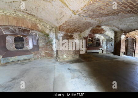 Emplacements abandonnés lors d'une guerre civile américaine fortress Banque D'Images