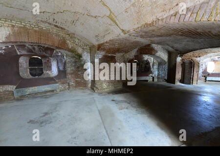 Emplacements abandonnés lors d'une guerre civile américaine fortress Banque D'Images