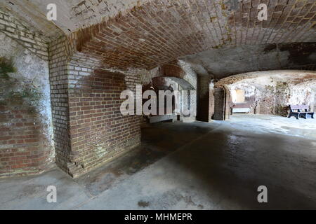 Emplacements abandonnés lors d'une guerre civile américaine fortress Banque D'Images