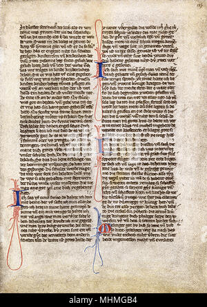 Page de la Liederhandschrift de Heidelberger Banque D'Images