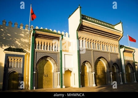 Fes, Maroc ; Palais Royal, Ville Nouvelle Banque D'Images