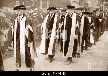 Albert, duc de York - diplôme honoraire de Taft, Cambridge Banque D'Images