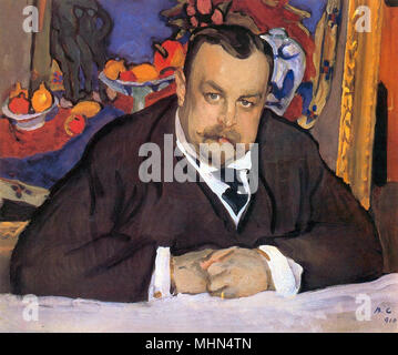 Valentin Serov - Portrait d'Ivan Morozov Banque D'Images