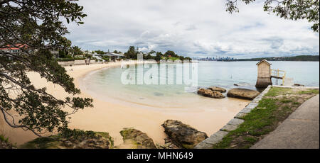 Panorama Camp Cove, Sydney Banque D'Images