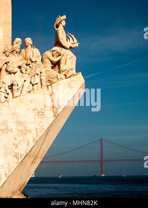 Lisbonne, Portugal ; explorer's monument Banque D'Images