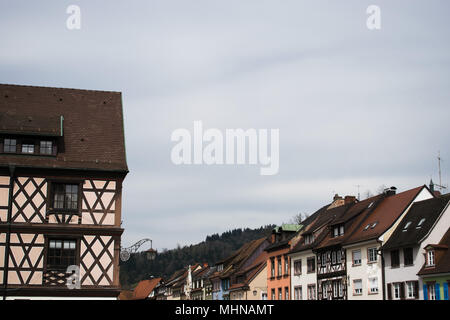 Allemande traditionnelle maison à ossature bois à Gengenbach (Bade-Wurtemberg) Banque D'Images