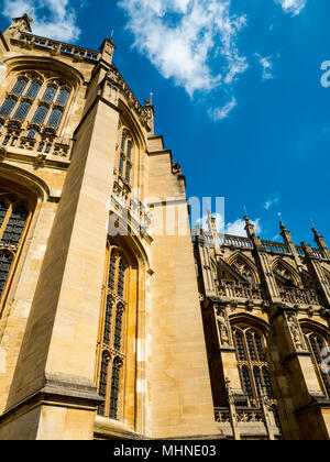 La Chapelle St Georges, (lieu de Mariage Royal 2018), le château de Windsor, Windsor, Berkshire, Angleterre Banque D'Images