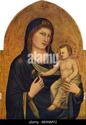 Madonna et l'enfant de Giotto Banque D'Images