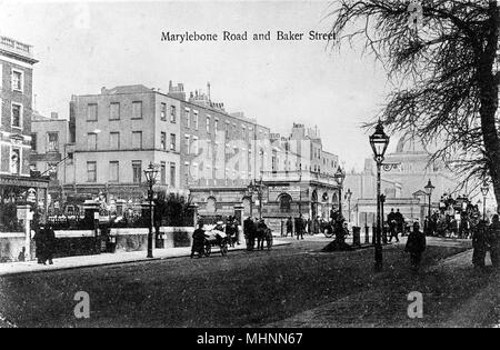 Marylebone Road et Baker Street, Marylebone, Londres Banque D'Images