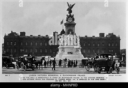 Queen Victoria Memorial, Buckingham Palace, Londres Banque D'Images