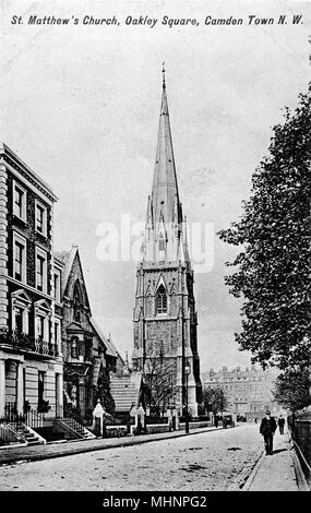 Eglise St Matthew, Oakley Square, Camden, NW London Banque D'Images