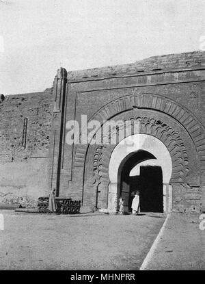 Bab Agenaou (porte), Marrakech, Maroc Banque D'Images