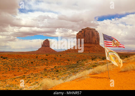 Drapeau de la nation navajo Banque D'Images