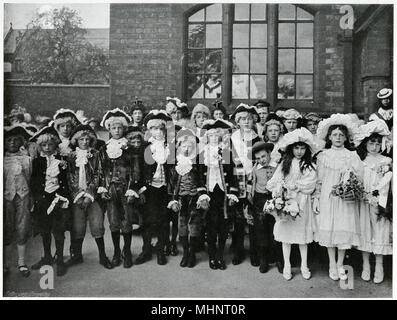 Knutsford, Cheshire, Royal May Day Festival 1902 Banque D'Images