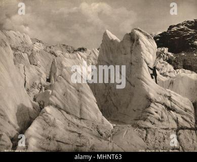 Glacier Gorner, Seracs - Suisse - Mountaineer Banque D'Images