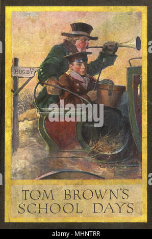 Tom Brown's School Days par Thomas Hughes. Couverture de l'édition 1911. Date : 1911 Banque D'Images