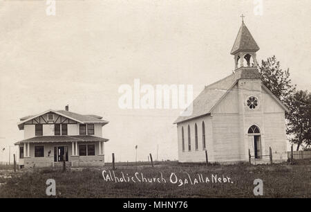 Église catholique St Luke, Ogallala, Nebraska, États-Unis Banque D'Images