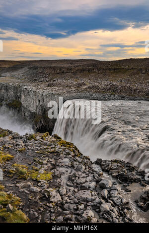 Cascades, Dettifoss près de Reykjahlid, Islande Banque D'Images