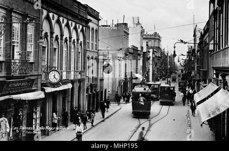 Calle Mayor de Triana, Las Palmas, Gran Canaria, Îles Canaries. Date : vers 1920 Banque D'Images