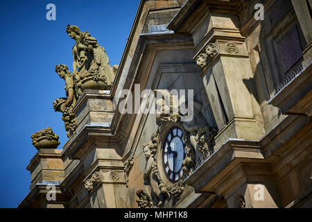 Ornate extérieur de Accrington Halle, marché victorien Hall dans le Lancashire par l'architecte James Francis Doyle Banque D'Images