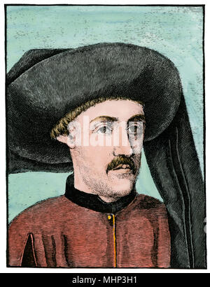 Le prince Henry de Portugal, connu sous le nom de Navigator. À la main, gravure sur bois Banque D'Images