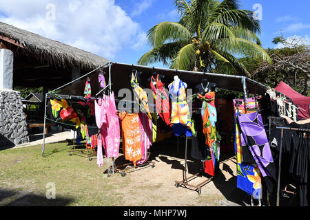 RAROTONGA, ÎLES COOK - 19 août 2017 - Punanga Nui marché culturel est un 'must do' pour les visiteurs aux îles Cook en tant qu'il est tout à fait une représentation culturelle Banque D'Images