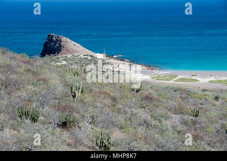 Cabo Pulmo Basse Californie paysage panoramique du parc national Banque D'Images