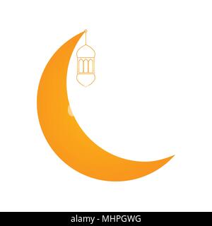 Ramadan kareem vector icône sur fond blanc Illustration de Vecteur